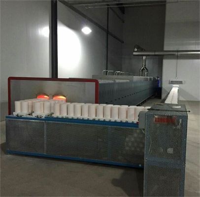 Le four à poussoir de calcination d'alumine a adapté le gaz aux besoins du client continu automatique d'agglomération