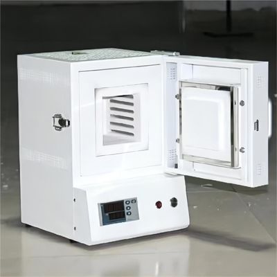 High Temperature Laboratory Chamber Furnace 1400C Mini S Type Thermocouple Heat Treatment With Silicon Carbon Rod